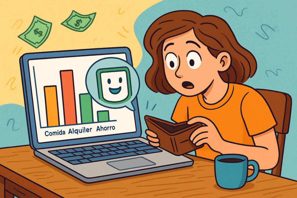 ilustración sobre cómo hacer un presupuesto mensual sin estrés